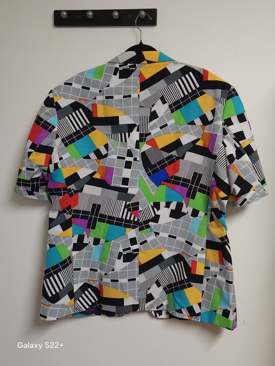 OppoSuits "Testival" Retro TV Pattern Blazer - Sz 50.  #G12 - Picture 4 of 16